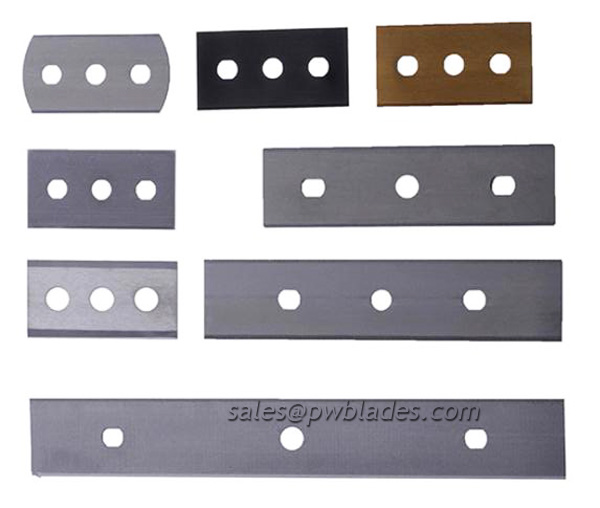 Industrial razor slitter blades 3-Hole Razor Slitting Blades